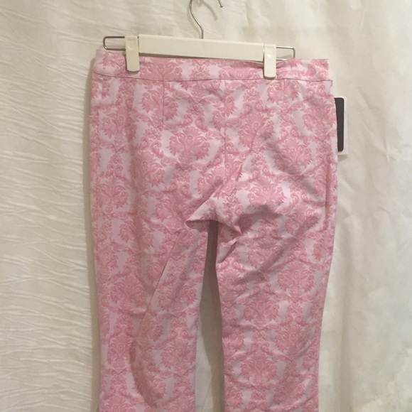 ๐๐ ๐3X Host Pick๐๐๐NWT Pink jean like brocade pants - Picture 4 of 5